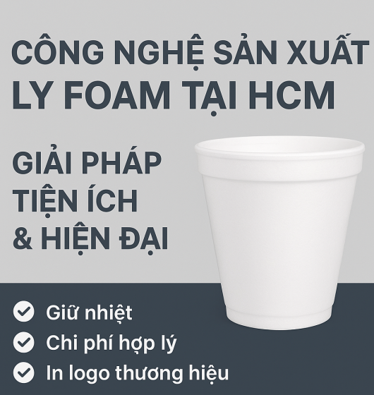 Công Nghệ Sản Xuất Ly Foam Tại HCM – Giải Pháp Tiện Ích & Hiện Đại
