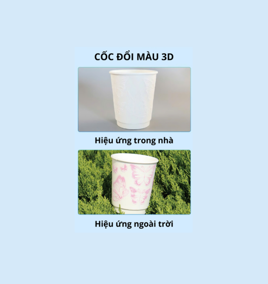 Ly giấy đổi màu theo nhiệt độ siêu hot