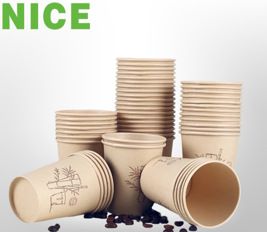 Ly 1 lớp giấy tre đựng cà phê, đồ uống nóng