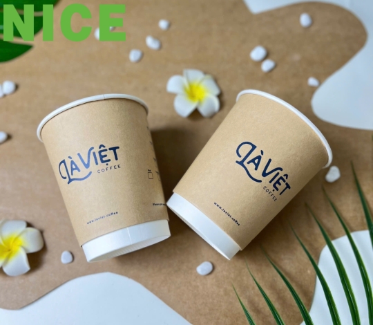 Ly 2 lớp giấy đựng cà phê nóng