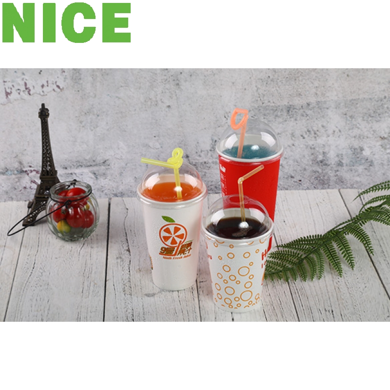 Ly giấy 2 lớp PE chuyên dụng đựng thức uống nóng, lạnh