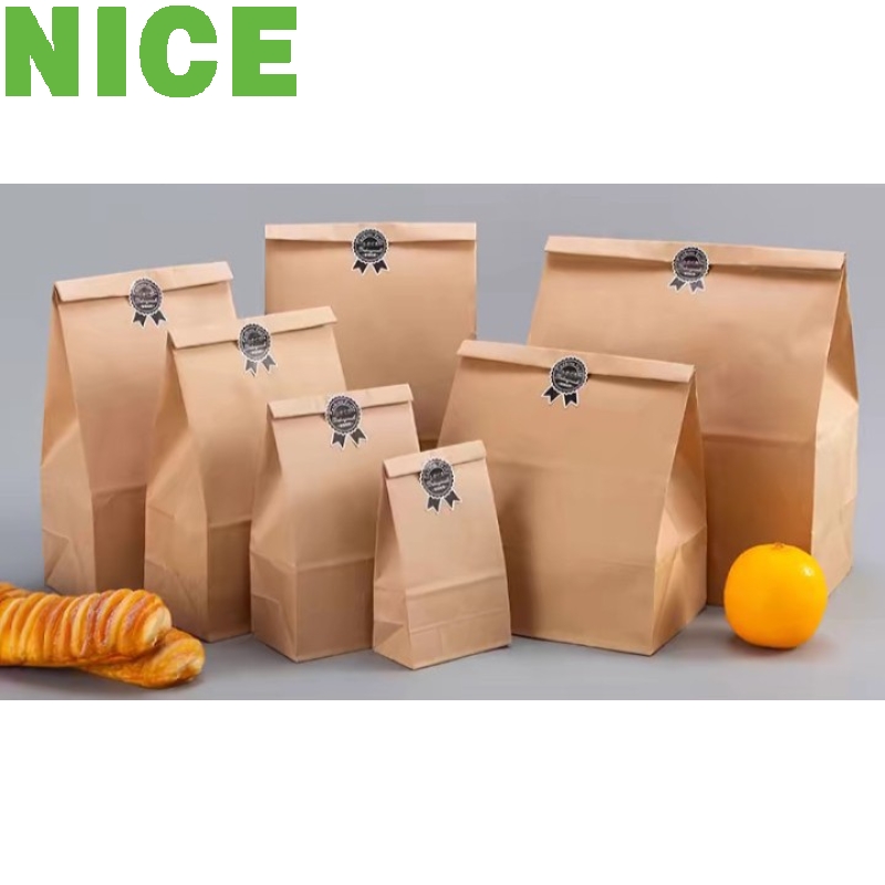 Túi giấy Kraft đáy bằng