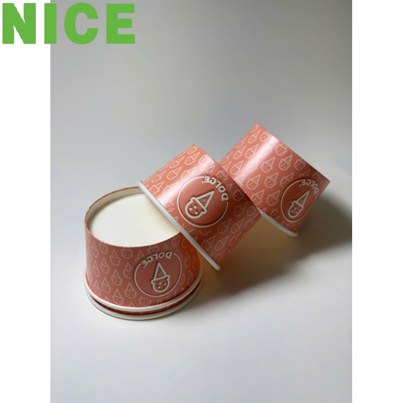 Tô giấy nắp cầu đựng kem