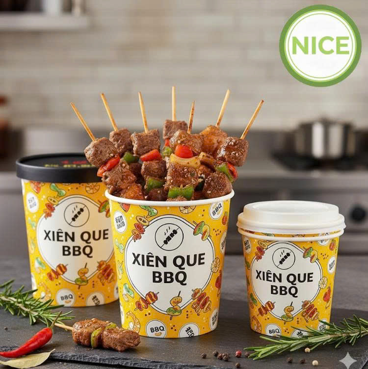 Ly giấy đựng xiên que