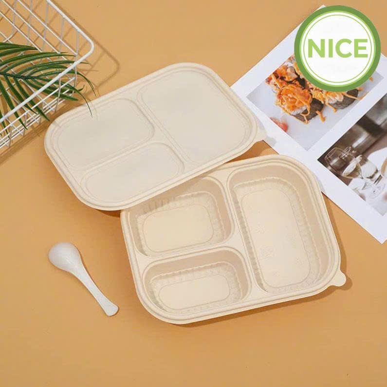 Khay bã mía nhiều ngăn Khay bã mía nhiều ngăn