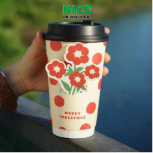 Alternative view of Ly giấy 2 lớp kèm Sticker