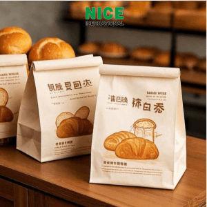 Túi giấy kraft đáy bằng không quai