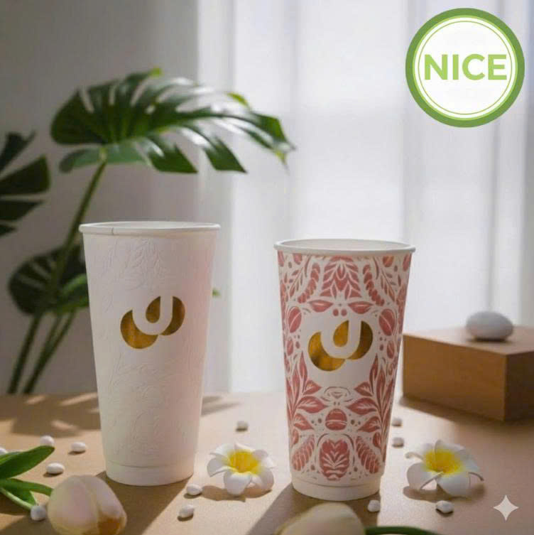 Ly giấy đổi màu Ly giấy đổi màu