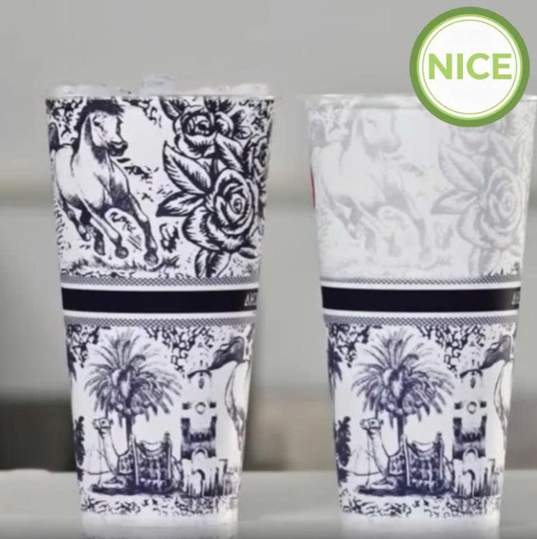 Ly giấy đổi màu Ly giấy đổi màu