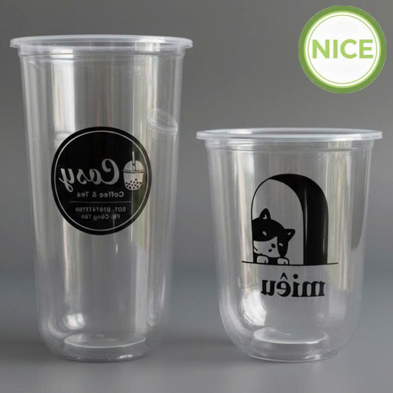 Ly nhựa PP đáy bằng-đáy bầu