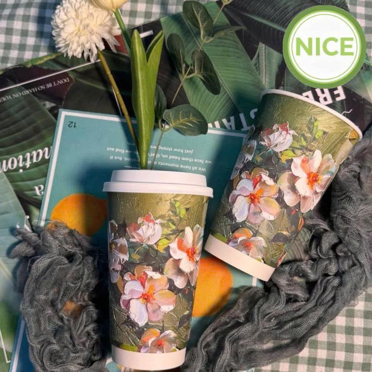 Ly giấy ép nhung Ly giấy ép nhung