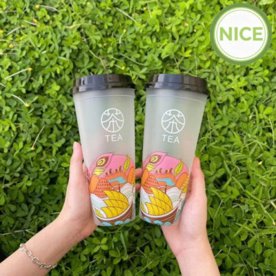 Ly ép nhựa mờ đáy bằng-đáy bầu