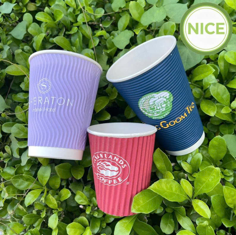 Ly giấy gợn sóng Ly giấy gợn sóng