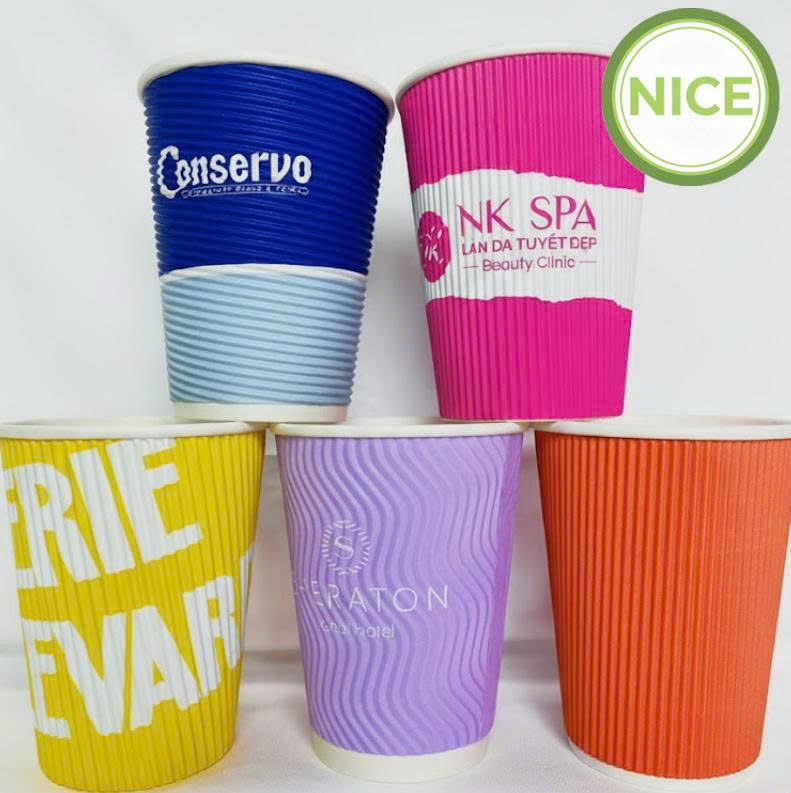 Ly giấy gợn sóng Ly giấy gợn sóng