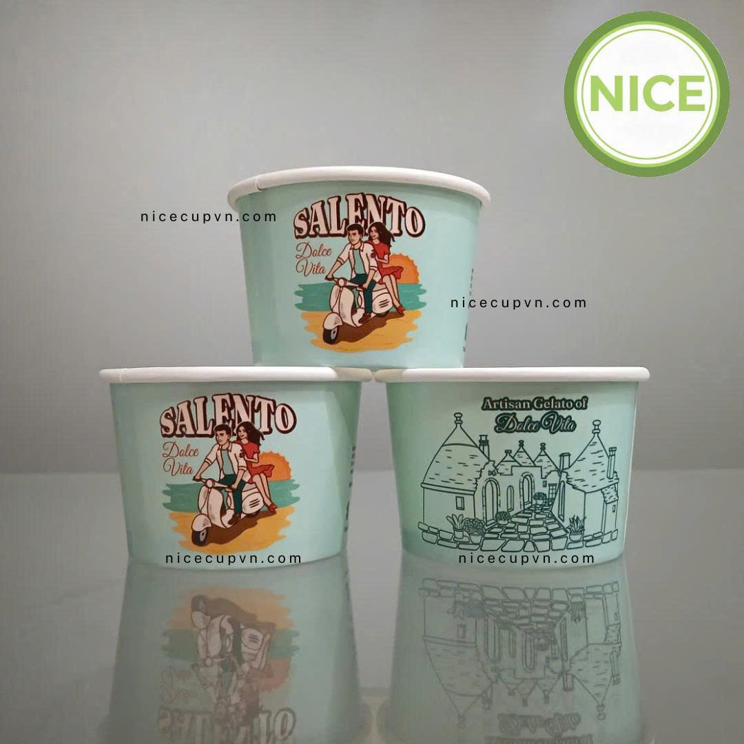 Tô giấy đựng kem Tô giấy đựng kem