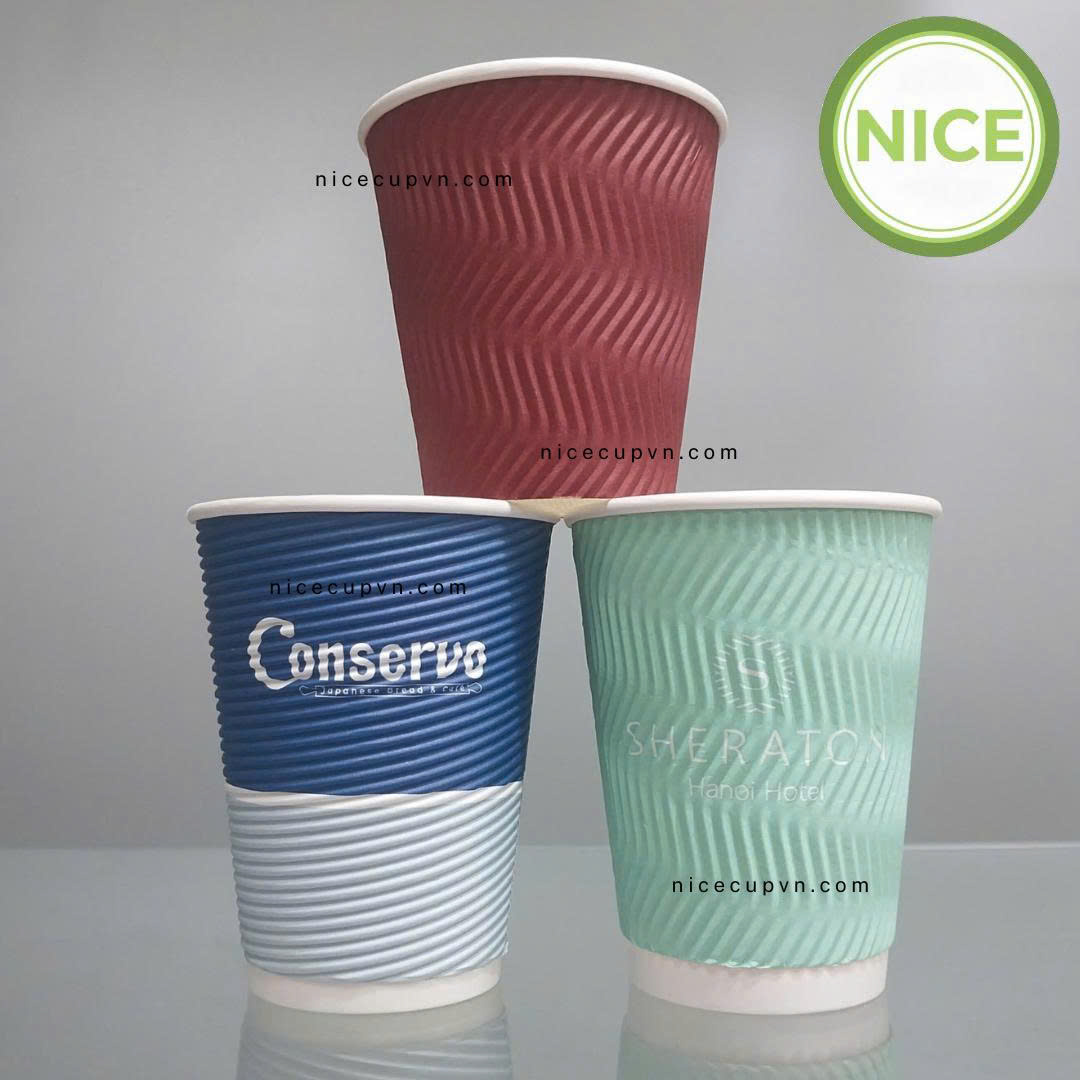 Ly giấy gợn sóng Ly giấy gợn sóng
