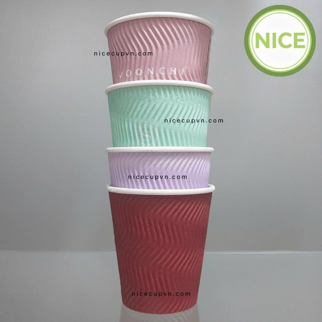 Ly giấy gợn sóng Ly giấy gợn sóng