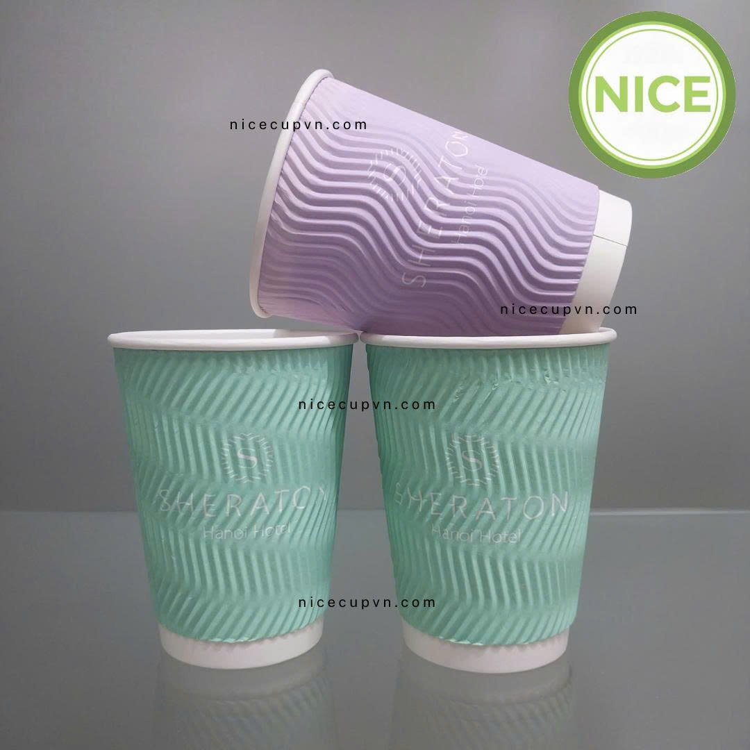 Ly giấy gợn sóng Ly giấy gợn sóng