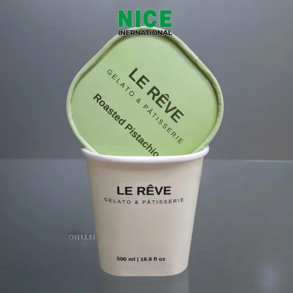 Hộp giấy vuông đựng kem