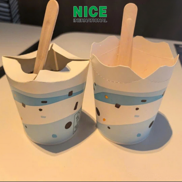 Ly giấy đựng kem 4 cánh