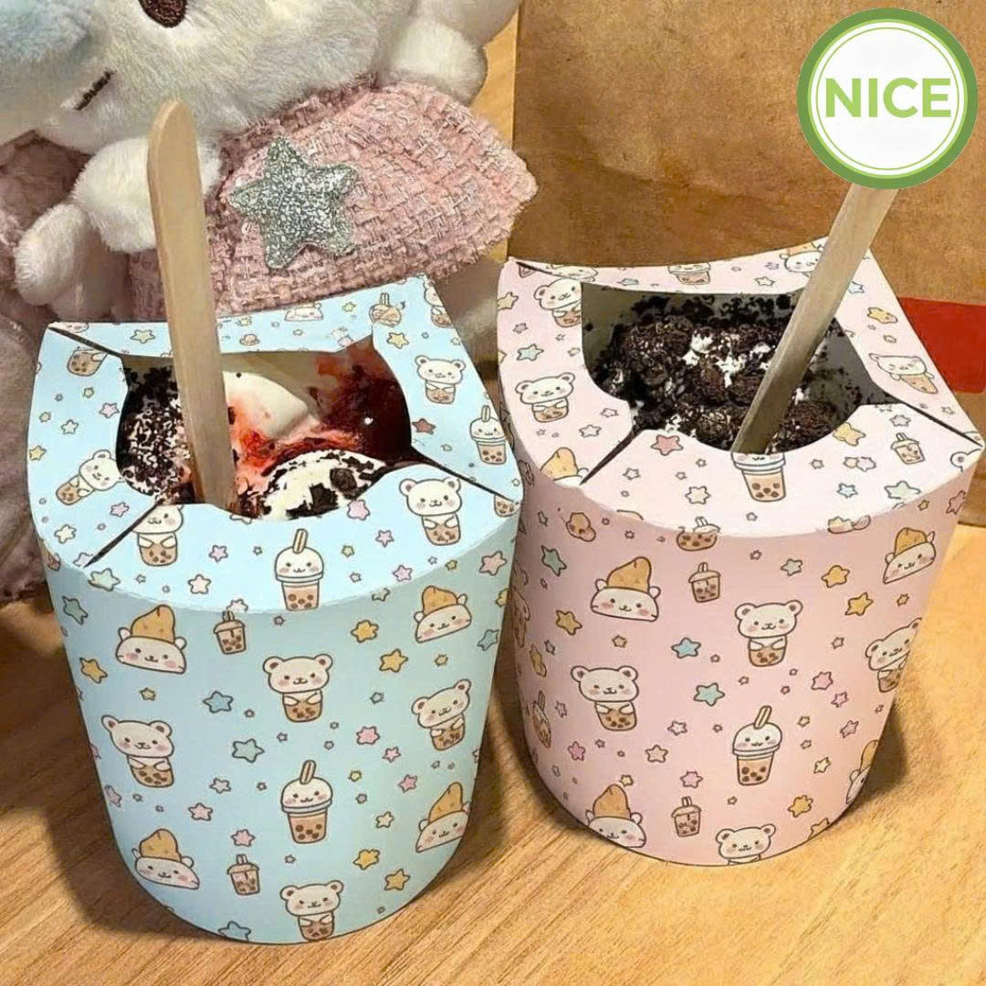 Ly giấy đựng kem 4 cánh Ly giấy đựng kem 4 cánh