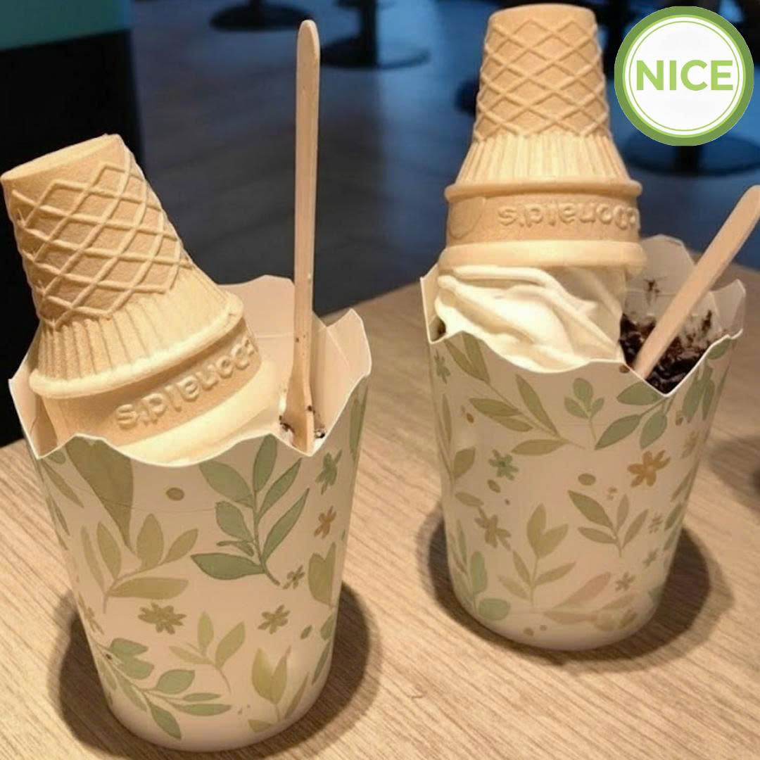 Ly giấy đựng kem 4 cánh Ly giấy đựng kem 4 cánh