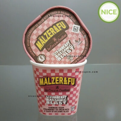 Hộp giấy vuông đựng kem