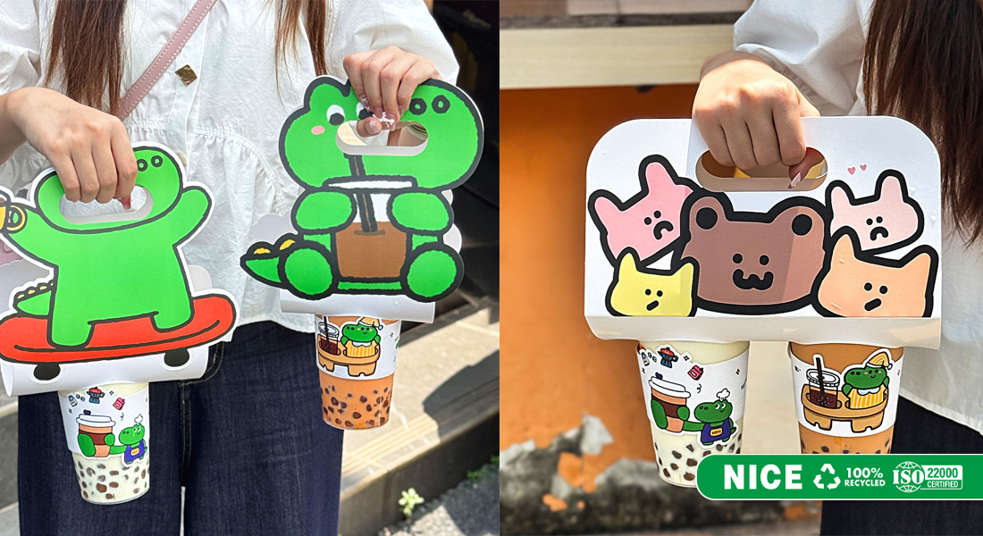 Quai xach ly tra sua Cup Holder