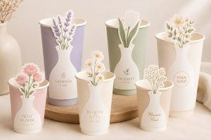 Ly giấy 2 lớp kèm sticker