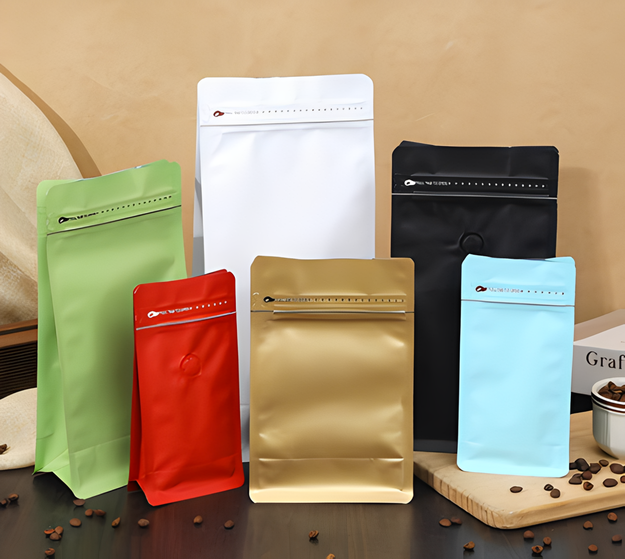 Túi zip đựng cà phê 1 Túi zip đựng cà phê